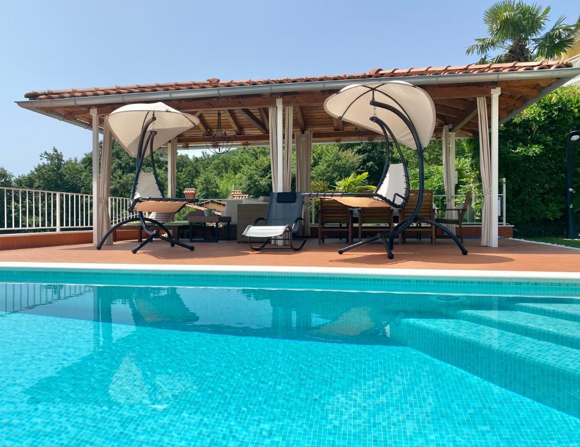 Villa Lovran - 150M To The Beach - Infinity Pool - Incredible Sea View - Fitness Room Zewnętrze zdjęcie