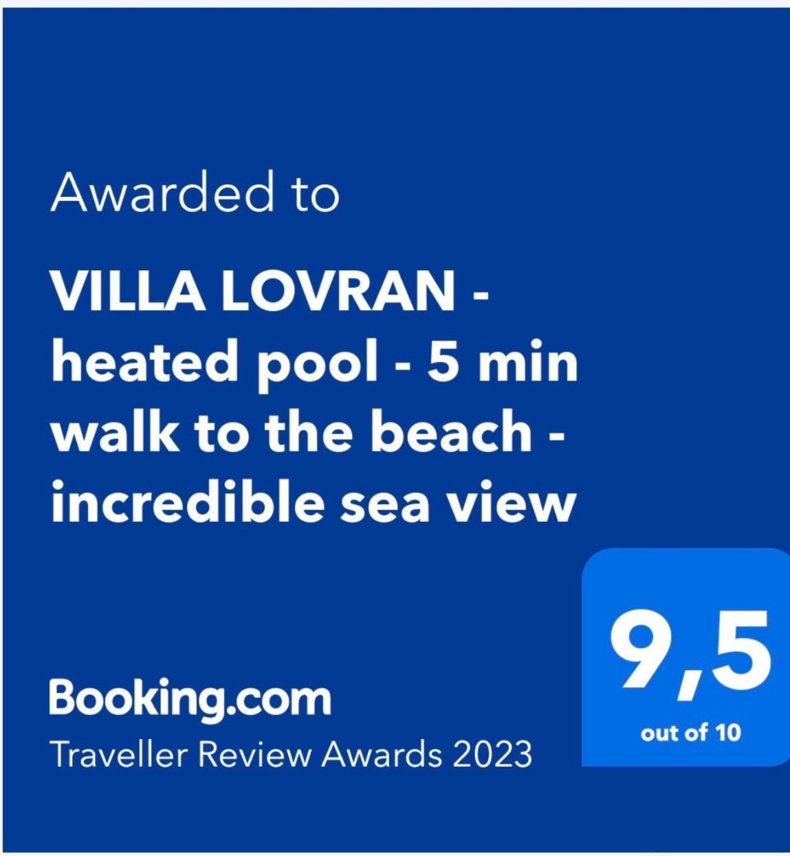 Villa Lovran - 150M To The Beach - Infinity Pool - Incredible Sea View - Fitness Room Zewnętrze zdjęcie