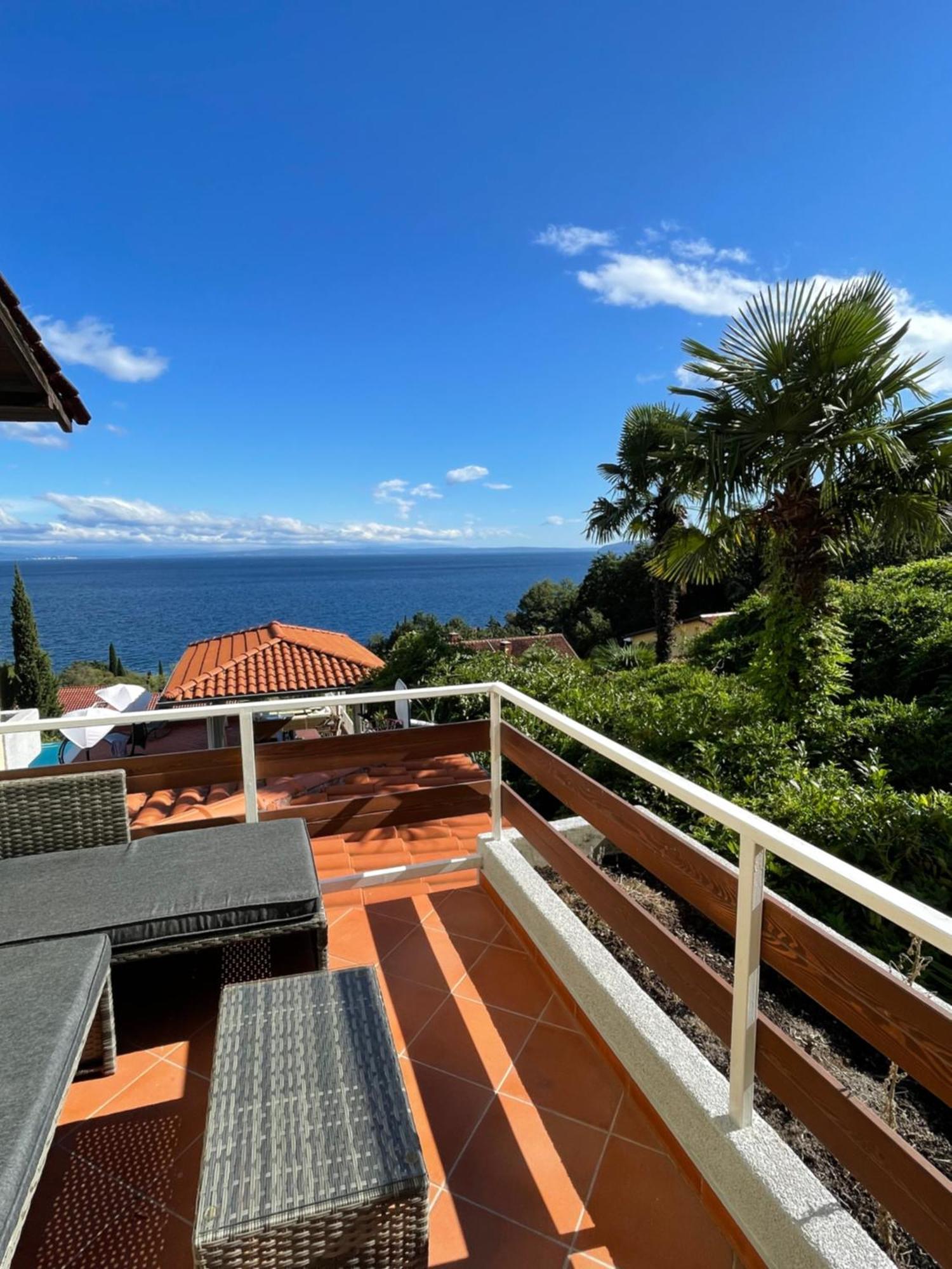 Villa Lovran - 150M To The Beach - Infinity Pool - Incredible Sea View - Fitness Room Zewnętrze zdjęcie