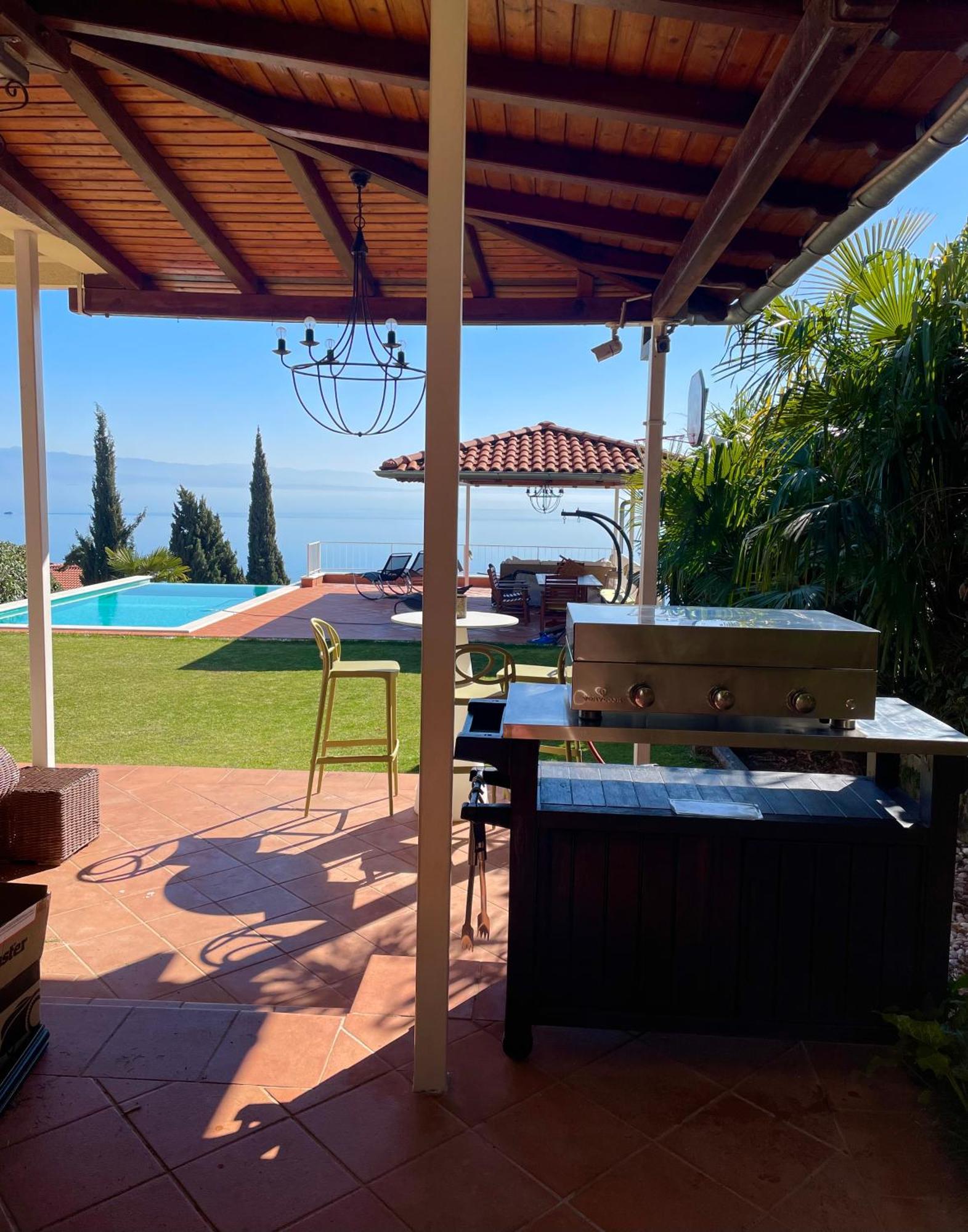 Villa Lovran - 150M To The Beach - Infinity Pool - Incredible Sea View - Fitness Room Zewnętrze zdjęcie